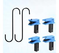 Juego de 4 abrazaderas de línea de freno, tapón de líquido de plástico para mangueras de refrigerante de combustible, mandíbula no dañina, kit de reparación automotriz de 13-19 mm, azul (B)