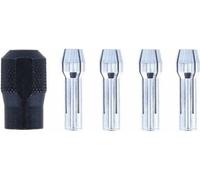 Juego de 4 Abrazaderas + Tuerca de Boquilla DREMEL 3,2 mm