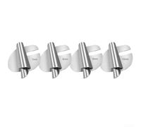 Juego de 4 accesorios de crimpadora de metal para máquinas de coser ajustables 7/8/9/10 mm, diseño en espiral para dobladillo preciso