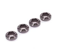 Juego de 4 accesorios de metal para cubo de rueda de coche 1:10 para autos SCX10 D90 para niños y adultos
