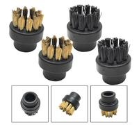 Juego de 4 accesorios para limpiador a vapor Dupray incluyendo cepillos redondos para una limpieza eficaz de suelos y vapor