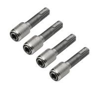 Juego de 4 adaptadores convertidores de taladro de 1/4 pulgadas adecuados para taladro percutor, cambio fácil en tareas de reparación de edificios