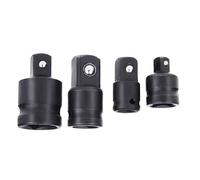 Juego de 4 adaptadores de enchufe de 1/4 3/8 1/2 pulgadas, reductor de | Convertidor de accionamiento reductor de acero accesorios de herramienta de aire con retenedor de bola para llave de impacto