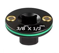 Juego de 4 adaptadores de enchufe de acero tratado térmicamente, diseño de perfil bajo para destornillador de impacto de 1/4 a 3/8 pulgadas, 3/8 pulgadas a 1/2 pulgadas 1/2 pulgadas a 3/4 pulgadas 3/4