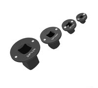 Juego de 4 adaptadores de enchufe de perfil bajo, acero tratado térmicamente para reductor de controlador de impacto de 1 a 3/4, 3/4 a 1/2, 1/2 a 3/8, 3/8 a 1/4 pulgadas, compacto para espacios