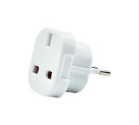 Juego de 4 adaptadores de enchufe inglés a europeo, adaptador de Reino Unido a EU tipo C E F, enchufe británico tipo G compatible con Francia Alemania España Italia, accesorio de viaje