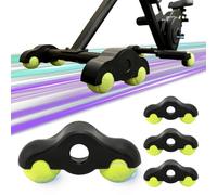 Juego de 4 adaptadores de pie basculante para ciclismo de interior con 8 pelotas de tenis para Wahoo Kickr Core, accesorios de ciclismo de interior, entrenador de rodillos