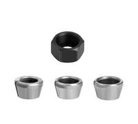 Juego de 4 adaptadores de portabrocas M17 para enrutador eléctrico y máquina de grabado, acero al carbono tratado térmicamente, tamaños de 8 mm/9,5 mm/10 mm