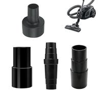 Juego de 4 adaptadores para aspiradora, conectores de plástico recortables para mangueras de 31,5 a 45 mm, compatibles con 32 mm, 35 mm, 1 1/4" y 1 3/8", para aspiradoras domésticas, industriales, húm