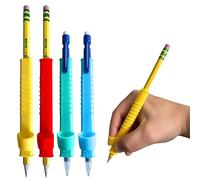 Juego de 4 agarres de silicona multiforma para bolígrafos que promueven lápices adecuados, juego de herramientas de juego sensorial para niños y niños, práctica de relajación y escritura