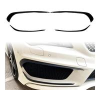 Juego de 4 alerones divisores Parachoques Delantero for Coche, compatibles con Mercedes Benz C117 CLA 180 200 250 CLA45 A-MG 2013 2014 2015, ABS Negro Mate