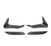 Juego de 4 alerones para parachoques delantero, cuchillo de aire para parachoques delantero + alerón de borde (esquina delantera) para BMW M3 F80 2014-2021, M4 F82 F83 2014-2020, material ABS, negro
