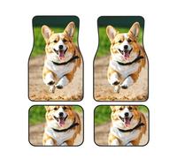 Juego de 4 alfombrillas antideslizantes con estampado de corgi, para furgonetas y sedanes