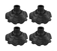 Juego de 4 alfombrillas antideslizantes para patas de silla de exterior, para sillas plegables con ángulos ajustables (15 mm)