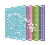 Juego de 4 alfombrillas de corte para Silhouette Cameo 4/3/2/1, autoadhesivas, para Cricut Explore One/Air/Air 2/Maker Cutting Mat de gran variedad de adhesivos, antideslizantes, juego de 35,5 x 33 cm