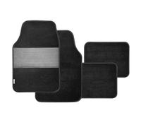 Juego de 4 Alfombrillas para Coche, Alfombrillas de Moqueta para Coche, Alfombrillas Universales Antideslizantes y Duraderas para Coche