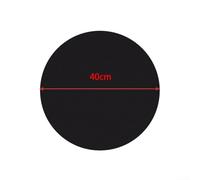 Juego de 4 alfombrillas redondas de 40 cm, compatibles con parrillas de gas para evitar que se peguen y cocinen a fondo con fácil limpieza después de su uso
