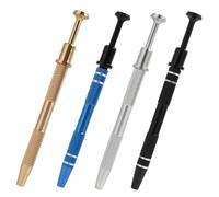 Juego de 4 alicates para perforar bolas de perforación, soporte para bolas, abrelatas, herramientas de perforación (plata, negro, azul, oro)