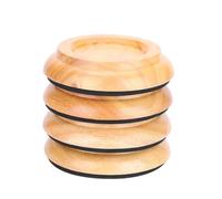 Juego De 4 Almohadillas Antideslizantes For Pies De Piano, Posavasos De Madera, For Pianos Verticales De Madera Dura(Wood Color)