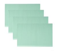 Juego de 4 almohadillas de silicona para estantes y manteles antideslizantes, 45 x 30 cm, resistente al calor, corte a medida, apto para lavavajillas (verde)