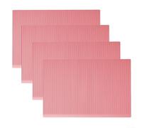 Juego de 4 almohadillas de silicona para estantes y manteles antideslizantes, 45 x 30 cm, resistentes al calor, cortadas a medida, aptos para lavavajillas (rojo claro)