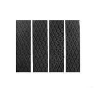 Juego de 4 almohadillas de tracción EVA para tablas de surf con diseño de ranura de diamante para antideslizante y protección (The Black 4)