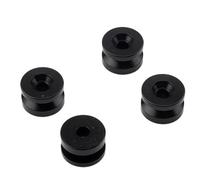 Juego De 4 Almohadillas For Buje De Caja De Almacenamiento De Equipaje De Motocicleta, Almohadilla Inferior De Liberación Rápida, Hebilla De Maletero De Aleación De Aluminio(Black)