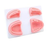 Juego de 4 almohadillas para entrenamiento de sutura dental para el desarrollo de habilidades de enfermería y profesionales dentales.