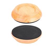 Juego de 4 Almohadillas para Pies de Piano, Almohadillas para Pies de Piano de Madera de Haya, Tazas Verticales para Ruedas de Protegen los Accesorios del Piso (Color