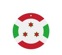 Juego de 4 ambientadores de coche con diseño de bandera de Burundi, con aroma a lavanda, para el interior del vehículo, decoración de fragancia impresa de doble cara para el armario del coche y el