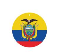 Juego de 4 ambientadores de coche con diseño de bandera de Ecuador, con aroma a lavanda, para el interior del vehículo, decoración de fragancia impresa de doble cara para el armario del hogar y el