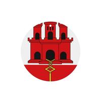 Juego de 4 ambientadores de coche con diseño de bandera de Gibraltar, con aroma a lavanda, para el interior del vehículo, decoración de fragancia impresa de doble cara para el armario del coche y el