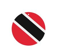 Juego de 4 ambientadores de coche con diseño de bandera de Trinidad y Tobago, con aroma a lavanda, para el interior del vehículo, decoración de fragancia impresa de doble cara para el armario del