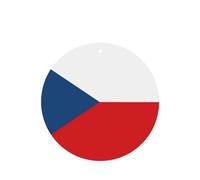 Juego de 4 ambientadores de coche con la bandera de la República Checa, tarjetas colgantes con aroma a lavanda de larga duración para el interior del vehículo, decoración de fragancia impresa de doble