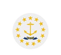 Juego de 4 ambientadores de coche con la bandera del estado de Rhode Island, tarjetas colgantes con aroma a lavanda de larga duración para el interior del vehículo, decoración de fragancia impresa de