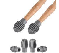 Juego de 4 amortiguadores de batería silenciosos para práctica de percusiones, instrumentos musicales, herramienta protectora, tapas de baquetas