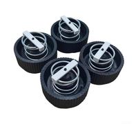 Juego de 4 amortiguadores de vibración, patas de metal y plástico | Mezcla duradera de metal y plástico, resistente al desgaste, base estable