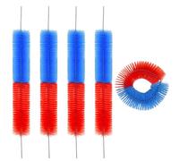 Juego de 4 anillos de limpieza para bicicleta, 320 x 220 x 40 mm, anillos de limpieza para bujes de bicicleta, alternando azul y rojo, limpiadores de bujes