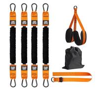 Juego de 4 bandas de resistencia para dominadas, ayuda para dominadas, con resistencia ajustable de 300 libras, banda de fitness para hombres de entrenamiento de pecho, bandas con reposapiés