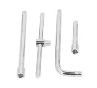 Juego de 4 barras de extensión de enchufe de accionamiento, llave con mango en T de barra deslizante de 1/2 pulgada, varillas de extensión de acero al cromo vanadio para