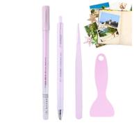 Juego de 4 barras de pegamento, herramientas de scrapbooking, juego de 4 barras de pegamento, herramienta manual para libros de contactos, tarjetas y arte de papel