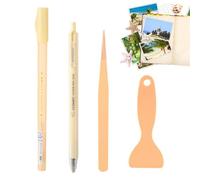 Juego de 4 barras de pegamento para álbumes de recortes, herramientas manuales para libros de contactos y manualidades de papel