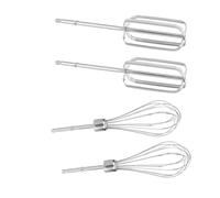 Juego de 4 batidoras de acero inoxidable ergonómicas para batidoras de mano para cocinas domésticas