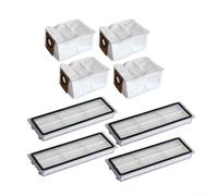 Juego de 4 bolsas de repuesto para aspiradora robótica Dreame L10s Ultra y Xiaomi X10+ y filtros HEPA