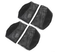 Juego de 4 bolsas para plantas de estanque de red transpirable, cestas reutilizables para plantas acuáticas como lirios de agua y plantas de tierra, macetas negras de 7 x 7 pulgadas (redondas)