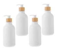 Juego de 4 botellas de champú, dispensador de jabón de manos, botellas vacías, dispensadores de jabón, dispensador de champú, dist