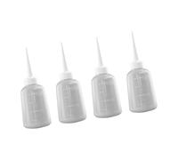 Juego de 4 botellas exprimibles, dispensador de pegamentos, botella de boquilla para pegamentos, aceite y botella de lavado, necesidades en boquilla de manualidades