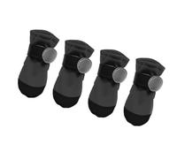 Juego de 4 botines para perros y mascotas, diseño reflectante, resistentes al agua, suela de goma antideslizante, protectores de patas para razas pequeñas, equipo para exteriores, zapatos