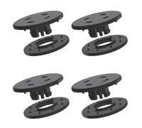 Juego de 4 botones de fijación Blocker Clip Tapones para Alfombrillas de Coche | Redondos | Perno del suelo Ø7,68 mm | de plástico | a medida para Lancia