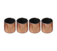 Juego de 4 bujes amortiguadores traseros para bicicleta de montaña, bujes de cobre DU de metal compuesto de 14 x 12 x 14 mm para montaje de suspensión trasera